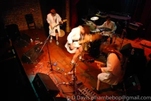 Alex's Hand, Seaprog 2013, Columbia City Theater Main Stage, 30 June, 2013. L-R: Max Steiner, Kellen Mills, Nic Barnes, Gabe Tachell. Photo by D. Davis