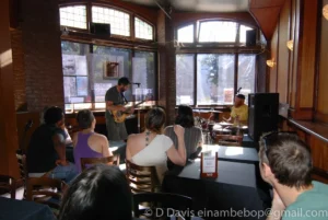 Austenitic, Seaprog 2013, Columbia City Theater Front Room, 29 June, 2013. L-R: Ross Martin, Kelly Mynes. Photo by D.Davis