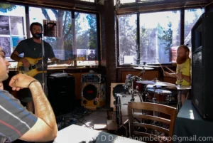 Austenitic, Seaprog 2013, Columbia City Theater Front Room, 29 June, 2013. L-R: Ross Martin, Kelly Mynes. Photo by D.Davis