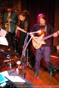 miRthkon, Seaprog 2013, Columbia City Theater Main Stage, 29 June, 2013. L-R: Jamison Smeltz, Carolyn Walter, Travis Andrews. Photo by D.Davis