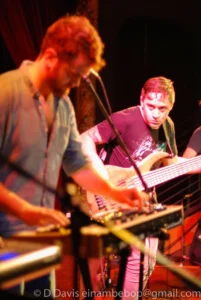 Operation ID, Seaprog 2013, Columbia City Theater Main Stage, 29 June, 2013. L-R: Rob Hanlon, David Balatero. Photo by D.Davis