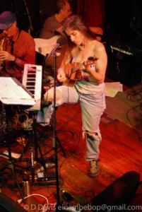 Thinking Plague, Seaprog 2013, Columbia City Theater Main Stage, 30 June, 2013. L-R: Mark Harris, Bill Pohl, Elaine Di Falco