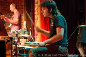 Thinking Plague, Seaprog 2013, Columbia City Theater Main Stage, 30 June, 2013. L-R: Bill Pohl, Robin Chestnut